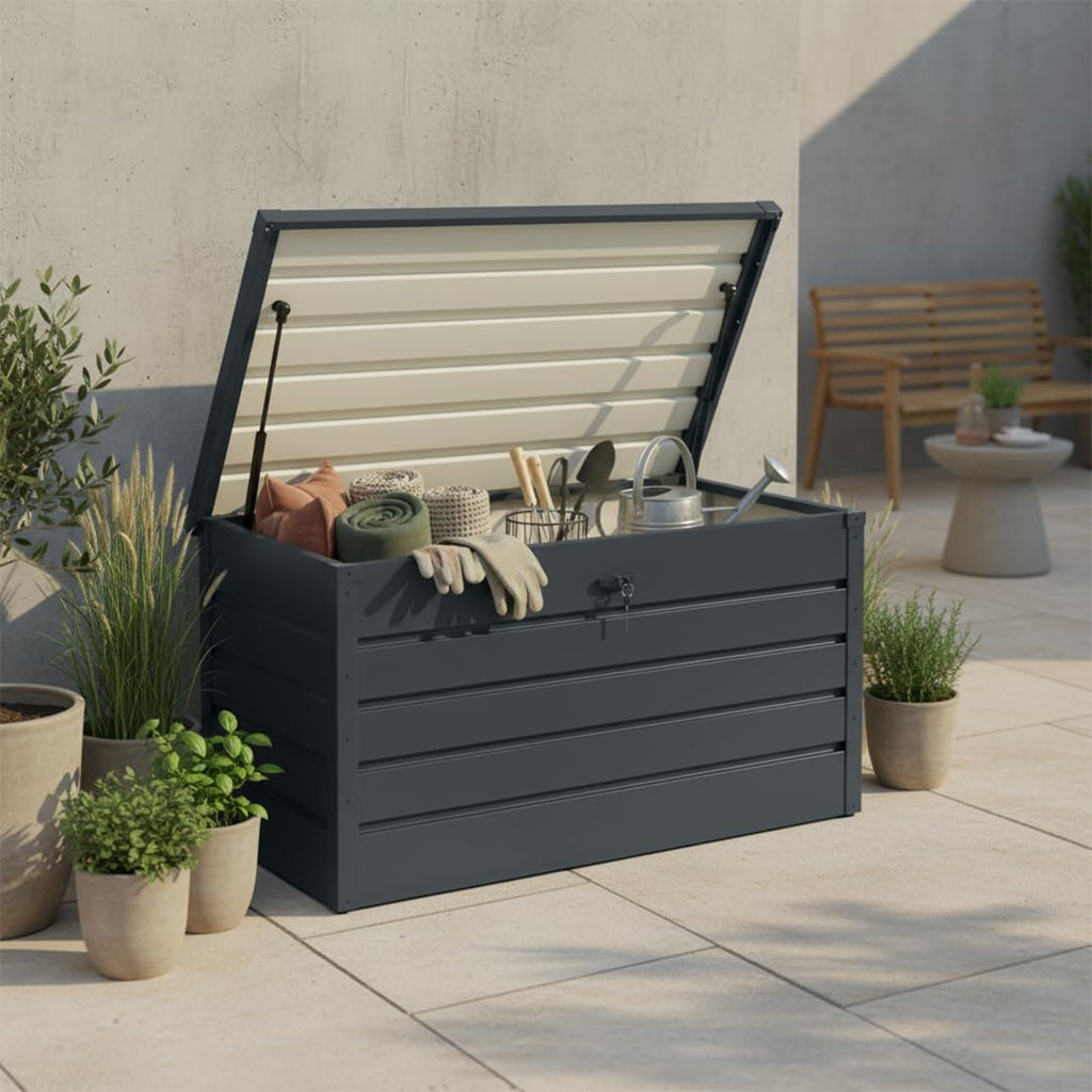 STEELSØN Dorado Gartenbox 350 Liter, Anthrazit, wasserdicht, abschließbar