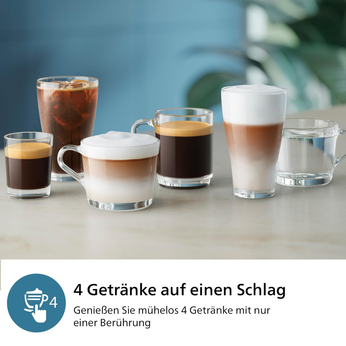 Philips EP3347/90 3300 Series LatteGo Kaffeevollautomat 1,8L – SilentBrew, AquaClean, 12-stufig, Schwarz/Chrom