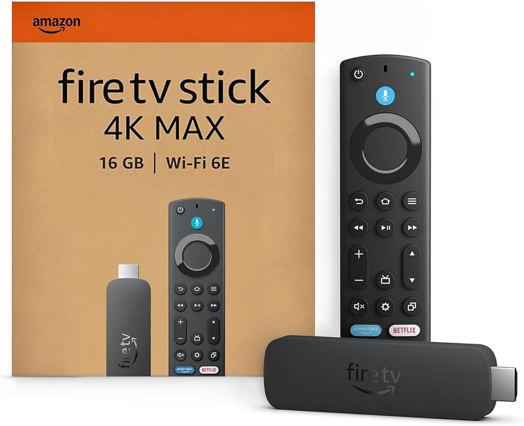 Amazon Fire TV Stick 4K Max streaming device, supports Wi-Fi 6E, Ambient Experience