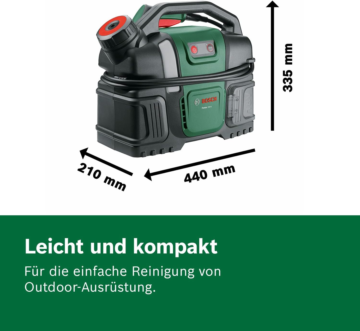 Bosch Akku-Druckreiniger Fontus 18V-6 für Fahrräder