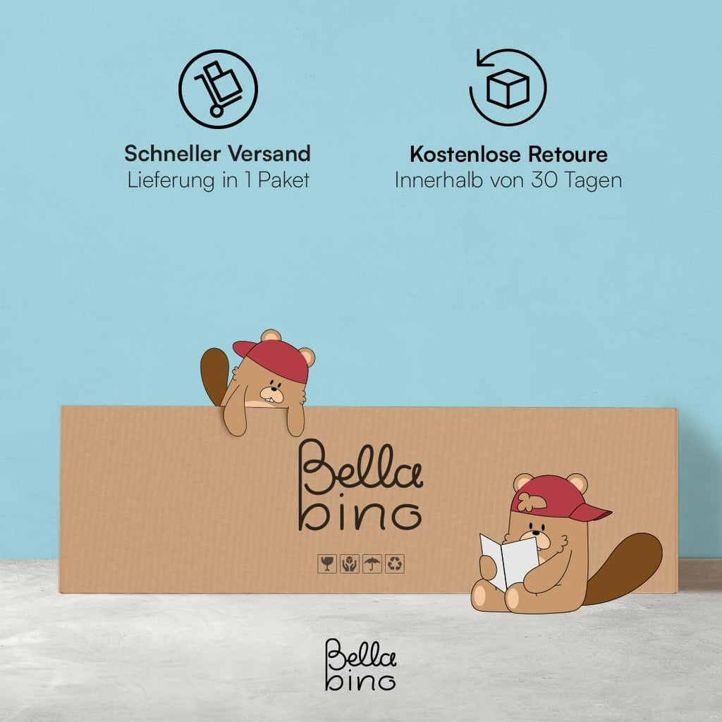 Bellabino Twist Kindermatratze 120x200 cm, 7 Zonen, 15 cm, wendbar, H1/H2