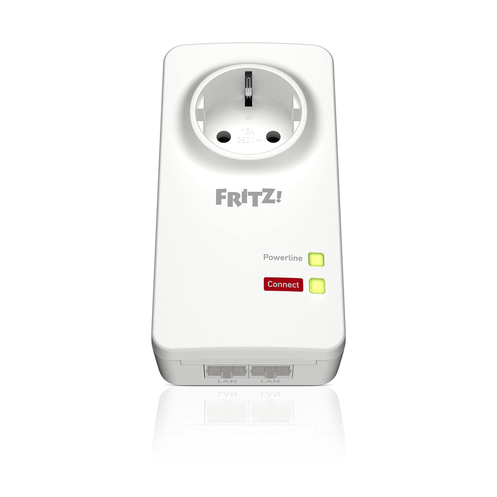 FRITZ!Powerline 1220 Set – 1.200 MBit/s mit 2x Gigabit-LAN pro Adaptero