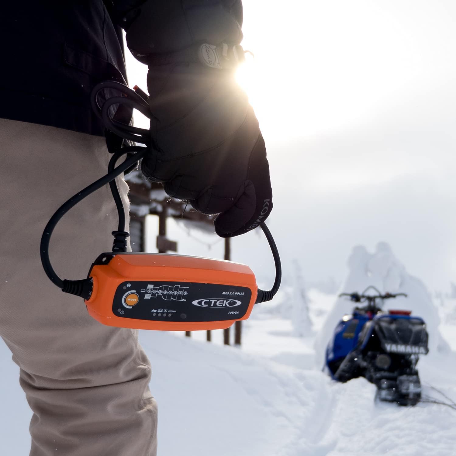 CTEK 5.0 Polar, Batterieladegerät 12V Für Extreme Kälte, Erhaltungsladegerät, Intelligentes Ladegerät Auto Und Motorschlitten, Batteriepfleger Mit Entsulfatierungsprogramm Und Rekonditionierungsmodus
