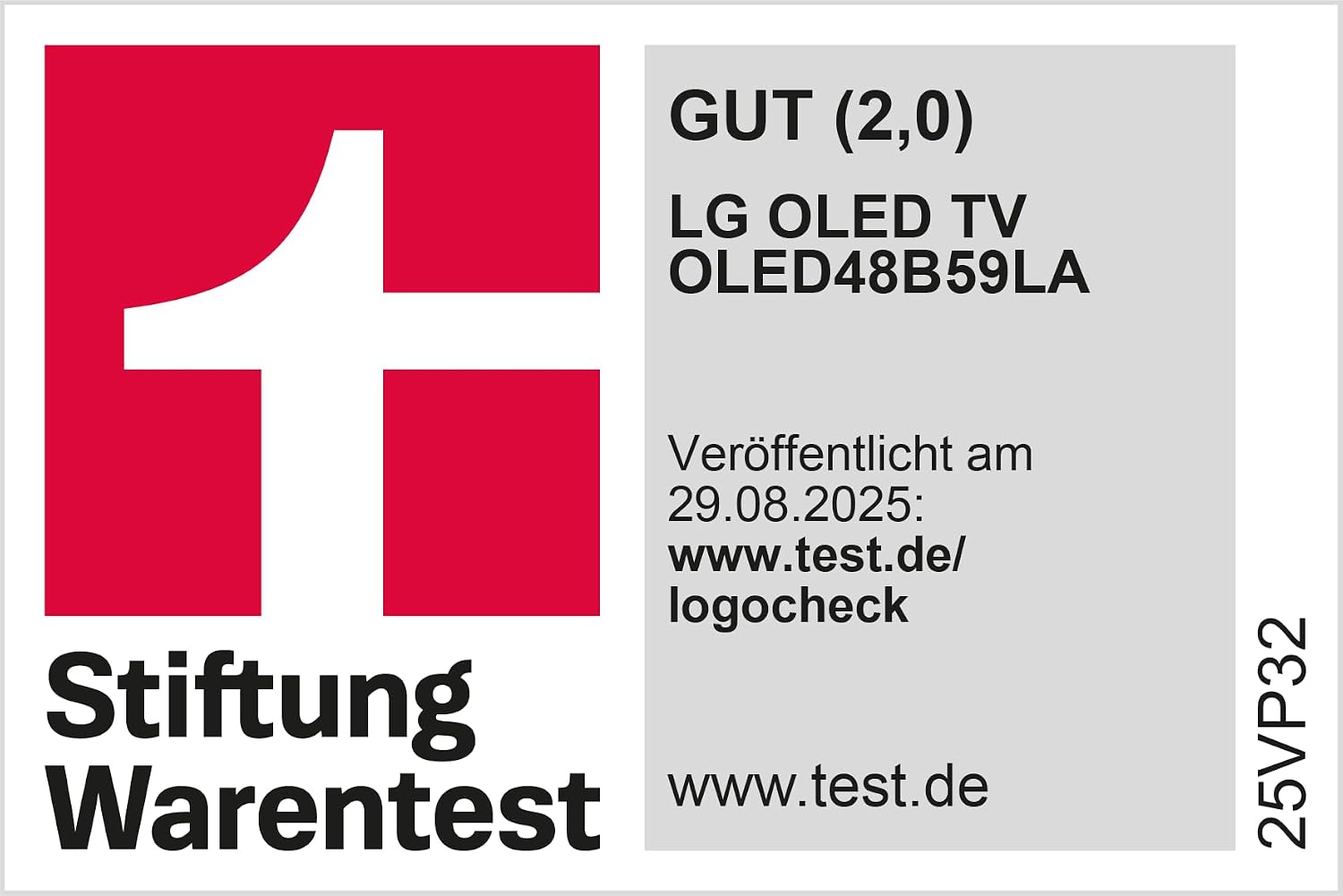 LG OLED48B59LA TV 48 Zoll (121 cm) 4K OLED AI TV (α8 Gen2 4K AI Prozessor, webOS 25, 120Hz) [Modelljahr 2025]