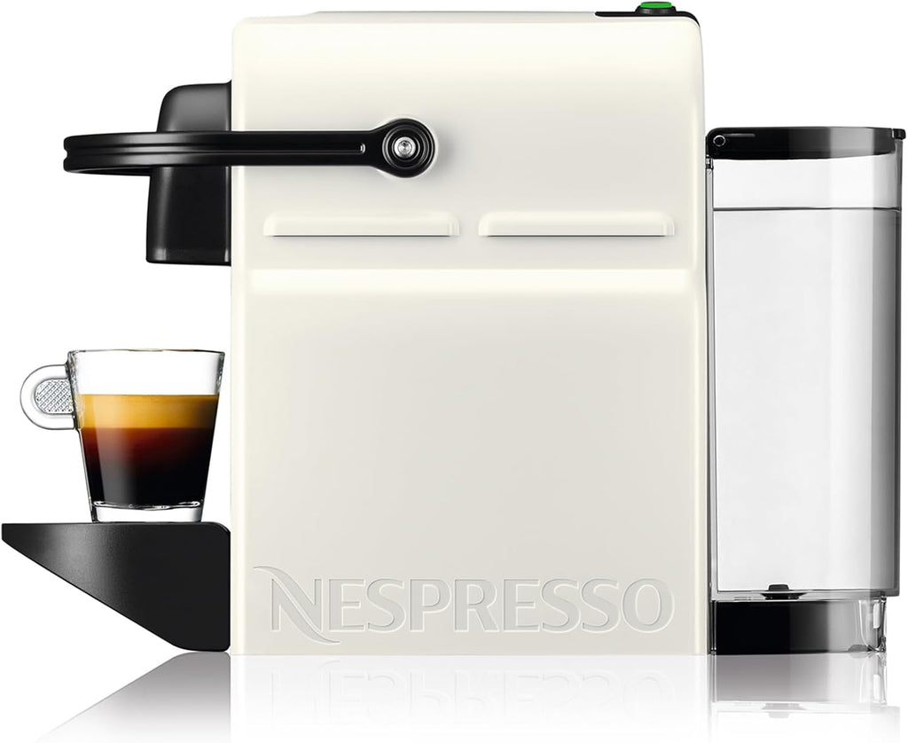 Nespresso Krups Inissia XN1001 Kapselmaschine|kurze Aufheizzeit |kompaktes Format|Kaffeemenge einstellbar|Direktwahltaste |automatischer Kapselauswurf|19 Bar,1260 W|0.7 L|34.2 x 19.1 x 32.7 cm,Weiß