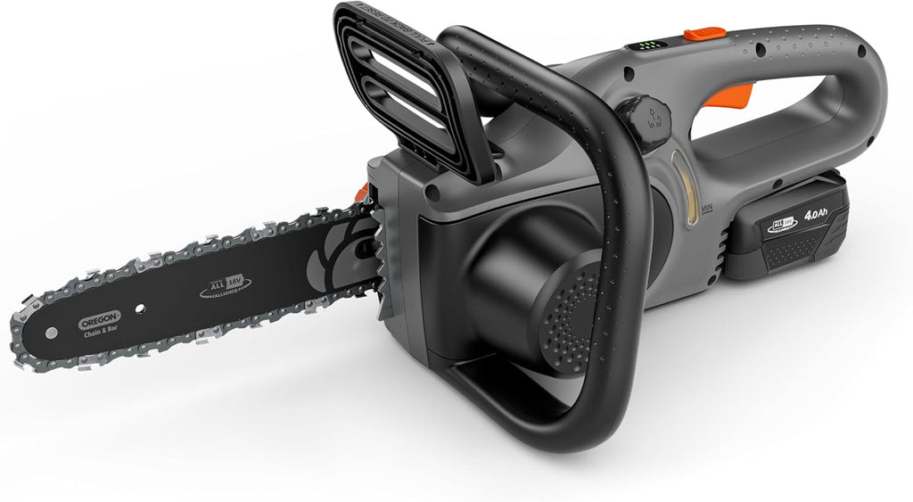 Gardena Akku-Kettensäge PowerSaw 250/18V P4A Ready-To-Use Set: Oregon Kette, Ergonomisch, Geräuscharm, Kettenbremse, Kabellos (14790-20)