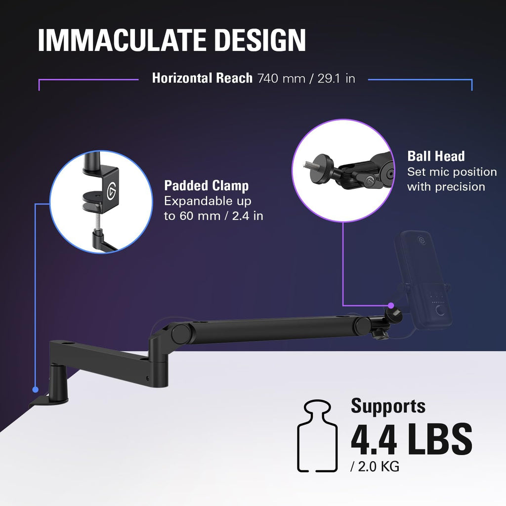 Elgato Wave Mic Arm Low Profile Microphone Boomarm