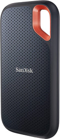SANDISK Extreme Portable SSD 1 TB (tragbare NVMe SSD, USB-C, bis zu 1.050 MB/s Lesen, bis 1.000 MB/s Schreiben, Wasser- und staubbeständig) Schwarz