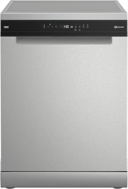 Bauknecht B7F HP43 XA Freistehender Geschirrspüler/ 60 CM/ 15 Maßgedecke/PowerClean Pro-Effektive Hochdruckdüsen/Natural Dry-Automatische Türoffnung-