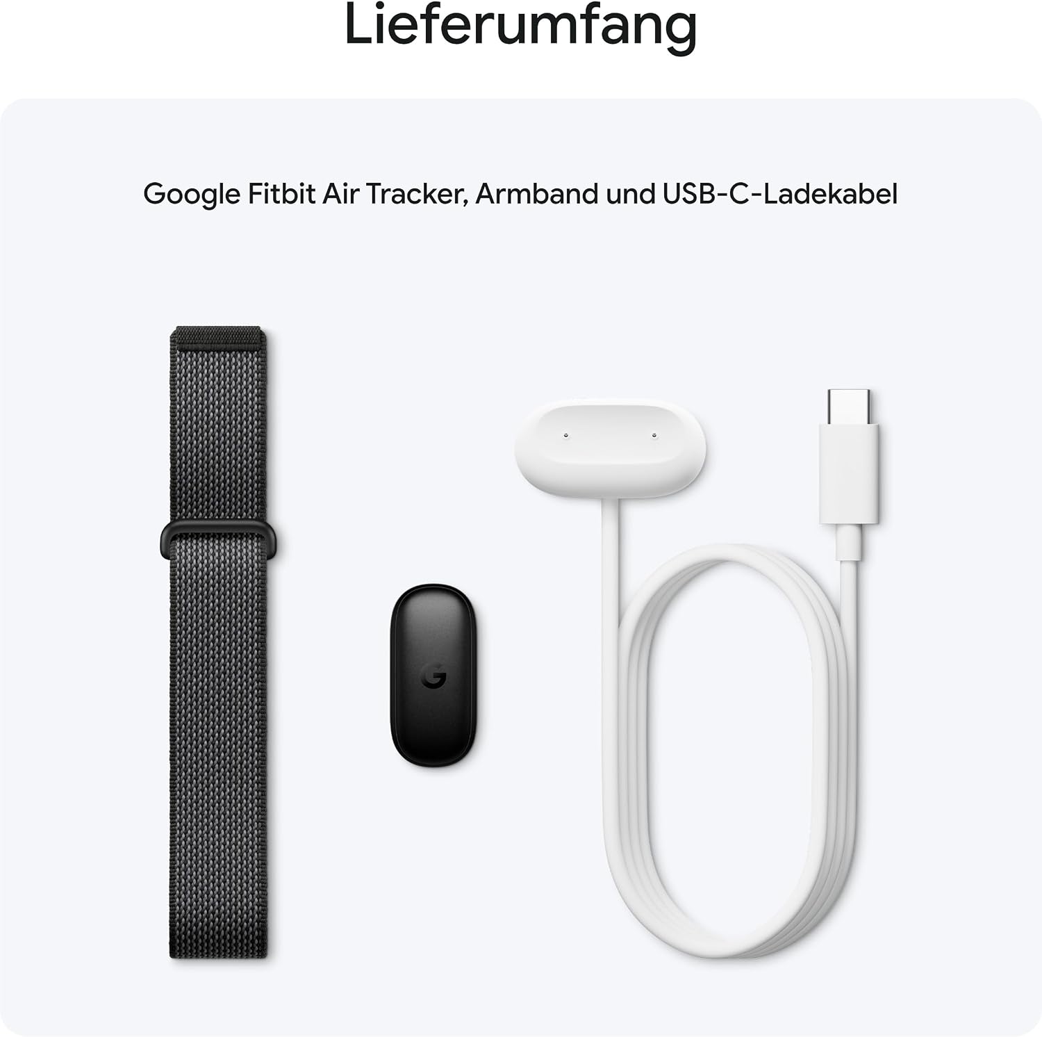 Google Fitbit Air - Activity Tracker without Display with Fitness Tracking, Heart Rate Monitor and Sleep Analysis - Personalised AI-based Coaching - Up to 7 Days Battery Life - Obsidian