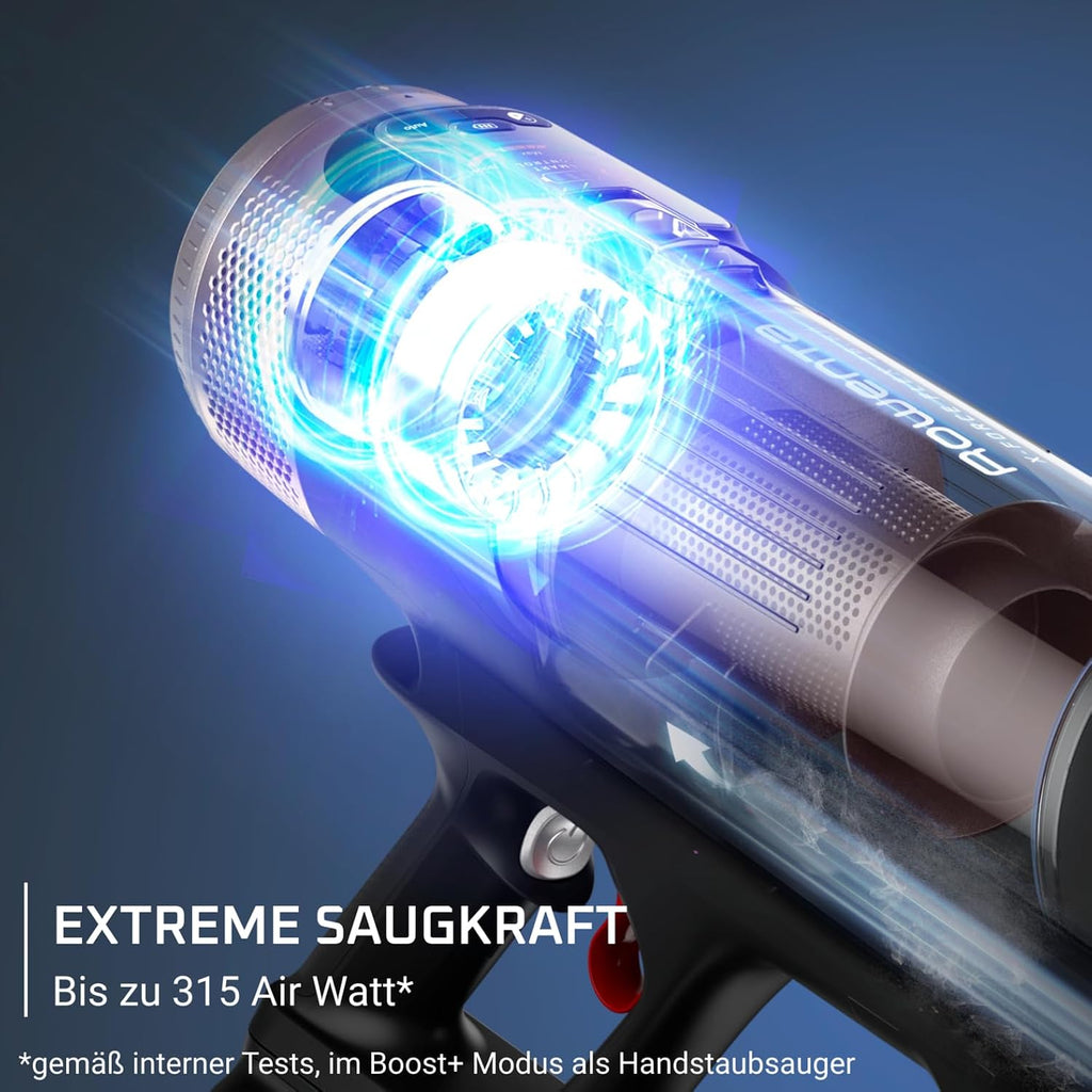 Rowenta X-Force Flex 1660 kabelloser Akkustaubsauger, Extreme Saugkraft, 315 Air Watt, optimale Ergebnisse auf Allen Böden, LED-Beleuchtung, 2 Stunden Laufzeit, Flex-Gelenk, inkl Zubehör, RH9CD9E0