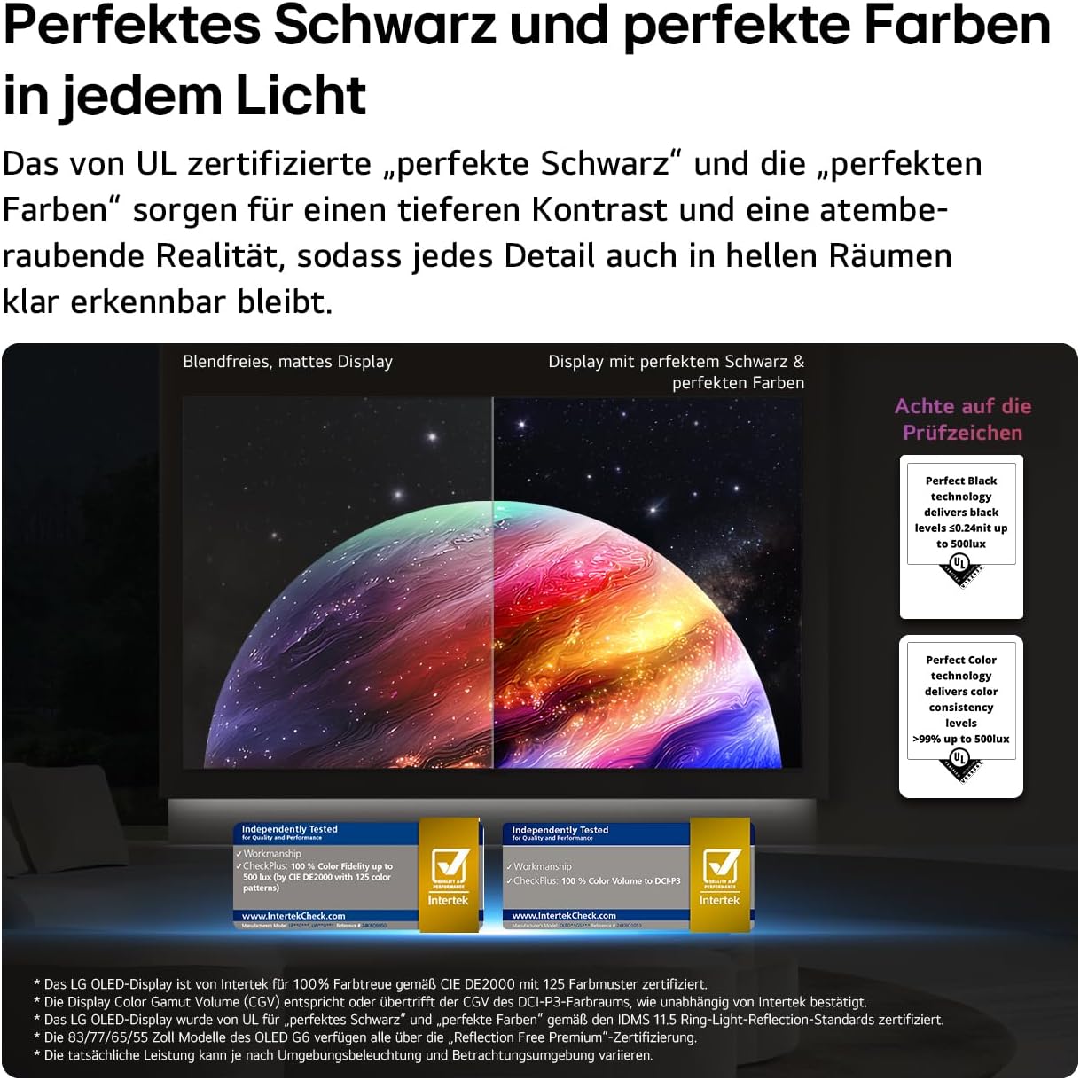 LG OLED65G67LW TV 65 Zoll, 4K OLED Evo AI, α11 Gen3 Prozessor, webOS 26, 120Hz, VRR bis zu 165Hz, Modelljahr 2026, Energieklasse E