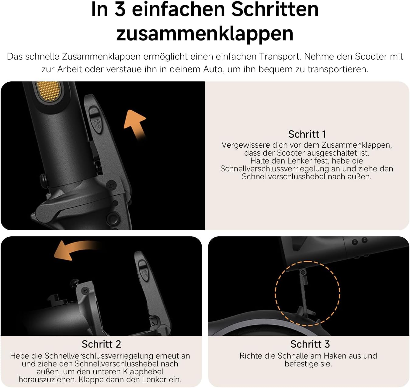Xiaomi Electric Scooter 6 Lite E-Scooter mit ABE, bis zu 25 km Reichweite, 300 W Motor, 10 Zoll Luftreifen, Doppelfederung vorne, faltbar, Anthrazit