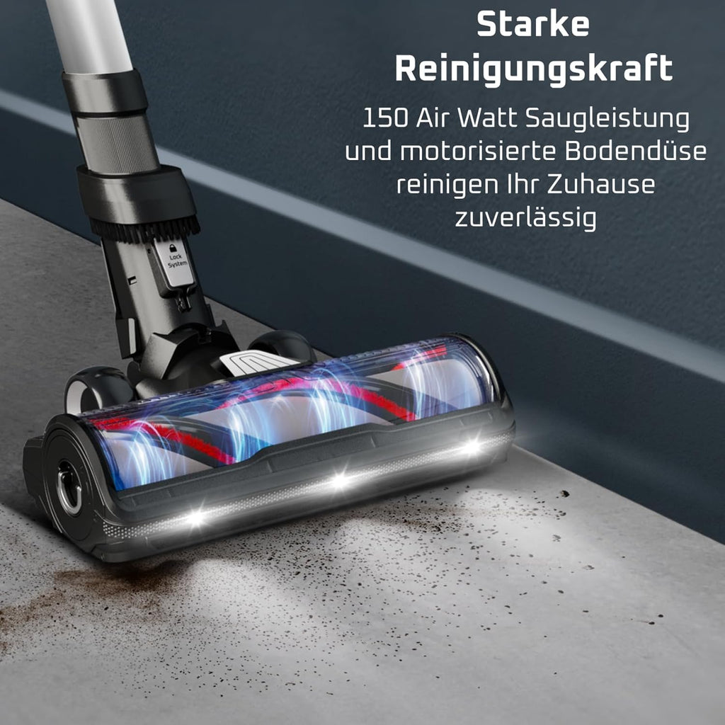 Rowenta X-Force Flex 13.60 Aspirateur sans fil, modèle allergique, Puissance de nettoyage profonde, Articulation Flexible, 150 Air W, jusqu'à 60 Minutes d'autonomie, fabriqué en France, RH9A36WV