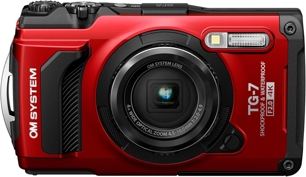 OM SYSTEM Tough TG-7 Outdoor Camera Waterproof & Shockproof F2.0 Red