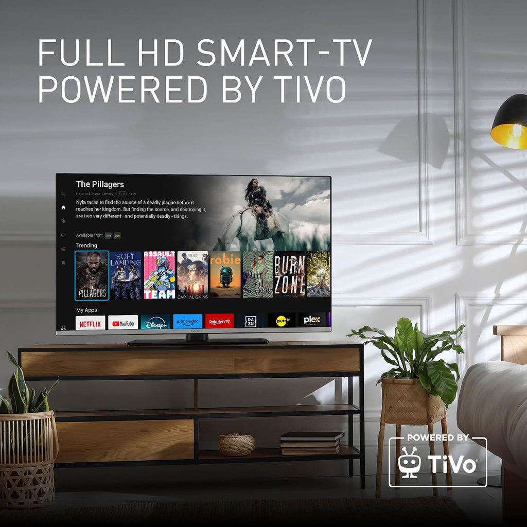 Panasonic TB-32S45AEZ, S45A Serie 32 Zoll Full HD LED Smart TV, 2024, TiVo, Google- und Alexa-Sprachsteuerung, Gaming-Modus, Media Player, HDR, HDMI, für EIN außergewöhnliches visuelles Erlebnis