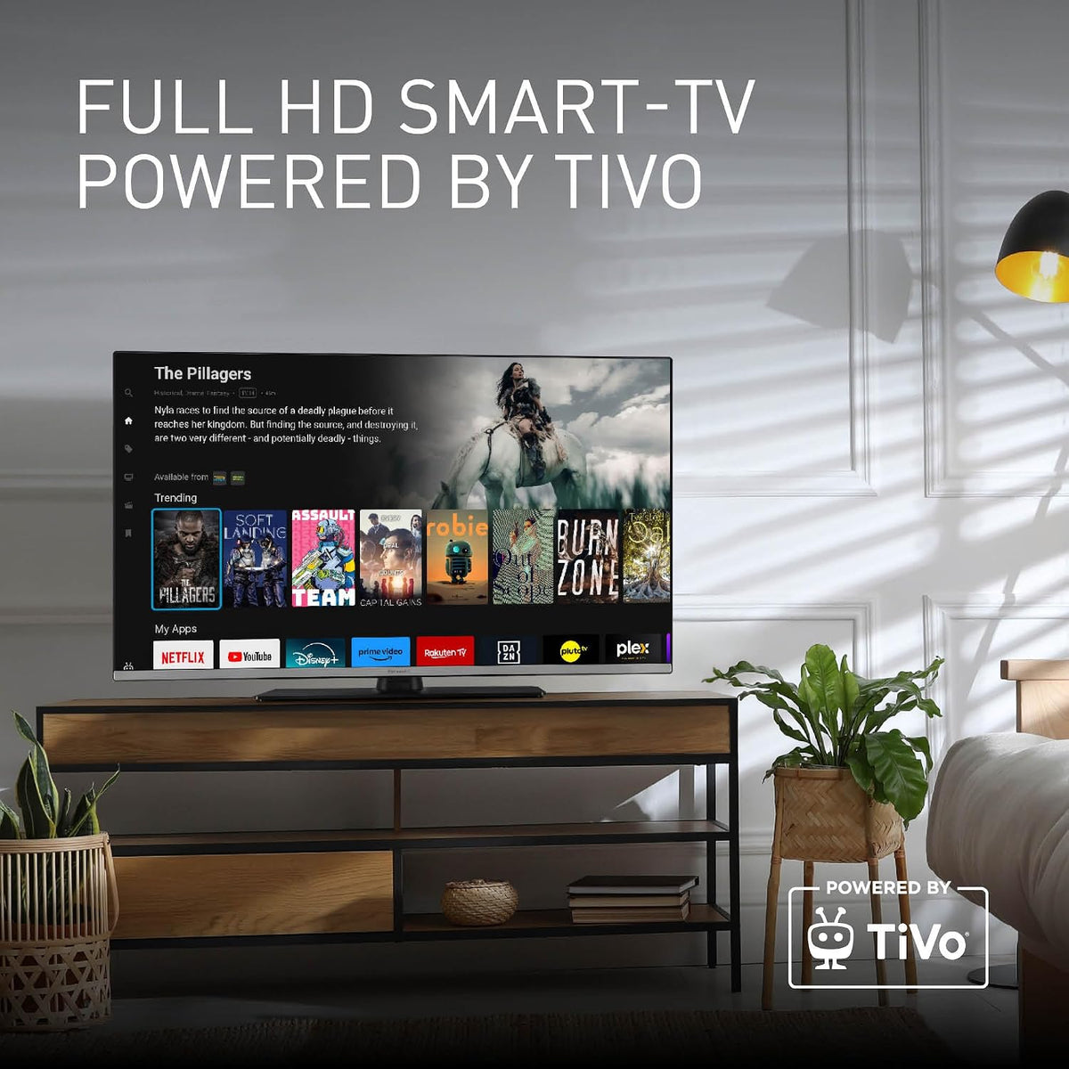 Panasonic TB-32S45AEZ, S45A Serie 32 Zoll Full HD LED Smart TV, 2024, TiVo, Google- und Alexa-Sprachsteuerung, Gaming-Modus, Media Player, HDR, HDMI, für EIN außergewöhnliches visuelles Erlebnis