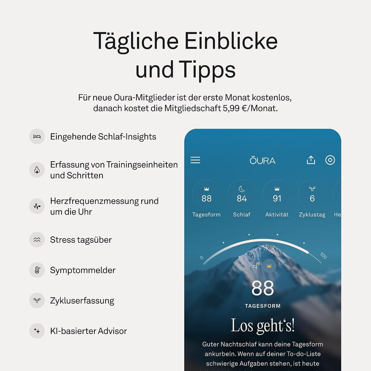 OURA Ring 5 Gold - Size 8 - Find Your Ring Size