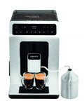 Krups Evidence Plus Kaffeevollautomat mit Milchschlauch, 19 Getränke, 2-Tassen-Funktion, Farbdisplay, Kaffeemaschine, TÜV-Siegel, Silber, EA894T10, Titanium-metallic