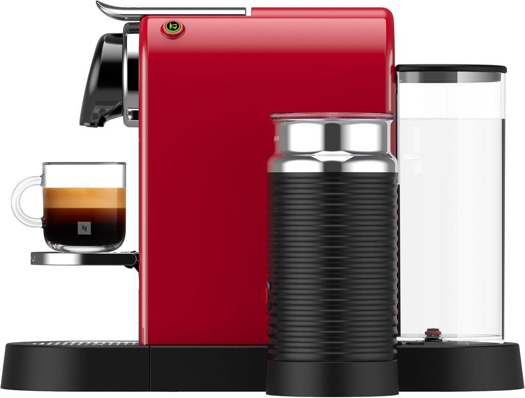 Nespresso Krups XN7615 Citiz&Milk Kaffeekapselmaschine | 1260W | Wassertankkapazität 1l | Pumpendruck 19 Bar | Farbe Rot