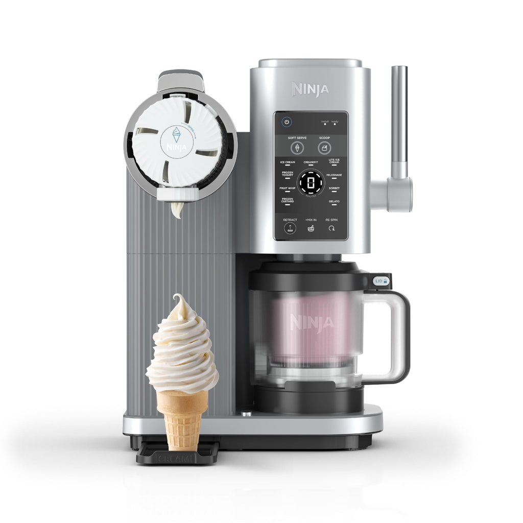 Ninja CREAMi Scoop and Swirl Ice Cream Machine with 2x Tubs, NC701UKSTGD | 13 Functions, Makes Ice Cream, Soft Serve, Gelato, Sorbet, Milkshakes and More, Mix-In Option, Stone Gold