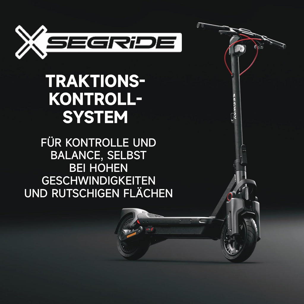 Segway-Ninebot MAX G3 D E-Scooter, bis zu 80 km Reichweite, 11 Zoll selbstabdichtende Luftreifen, Vollfederung, TFT-Display, FlashCharge, Apple Find My, faltbar, Schwarz**