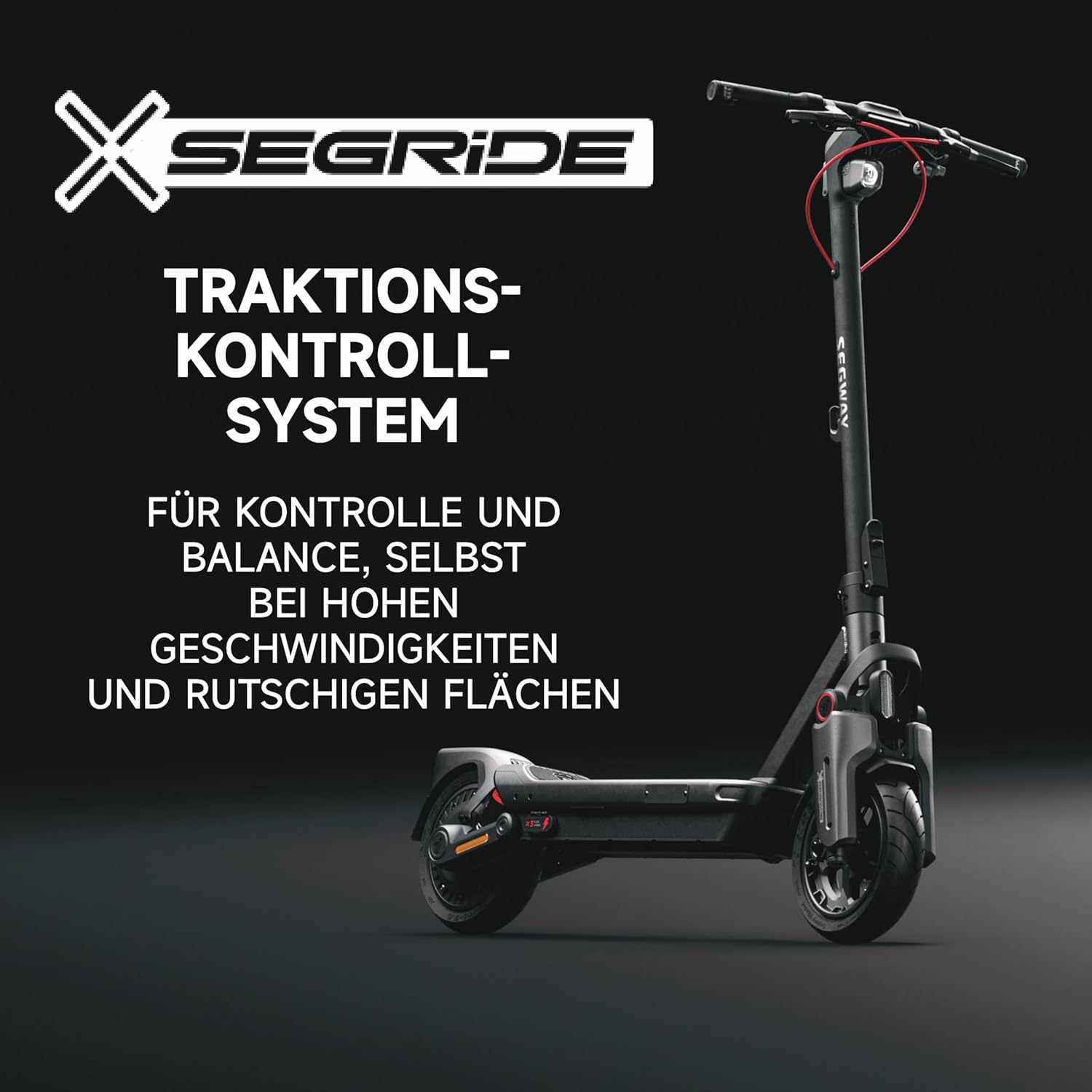Segway-Ninebot MAX G3 D E-Scooter, bis zu 80 km Reichweite, 11 Zoll selbstabdichtende Luftreifen, Vollfederung, TFT-Display, FlashCharge, Apple Find My, faltbar, Schwarz**