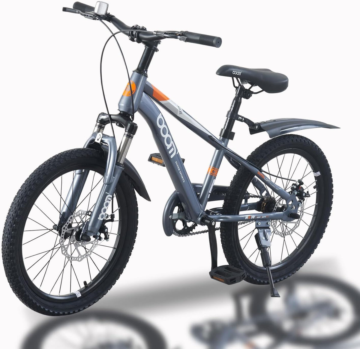Kinderfahrrad Mountainbike für Jungen Mädchen 5-14 Jahre, 18/20/22 Zoll, Stoßdämpfer, Doppelscheibenbremse, Schlammbrett
