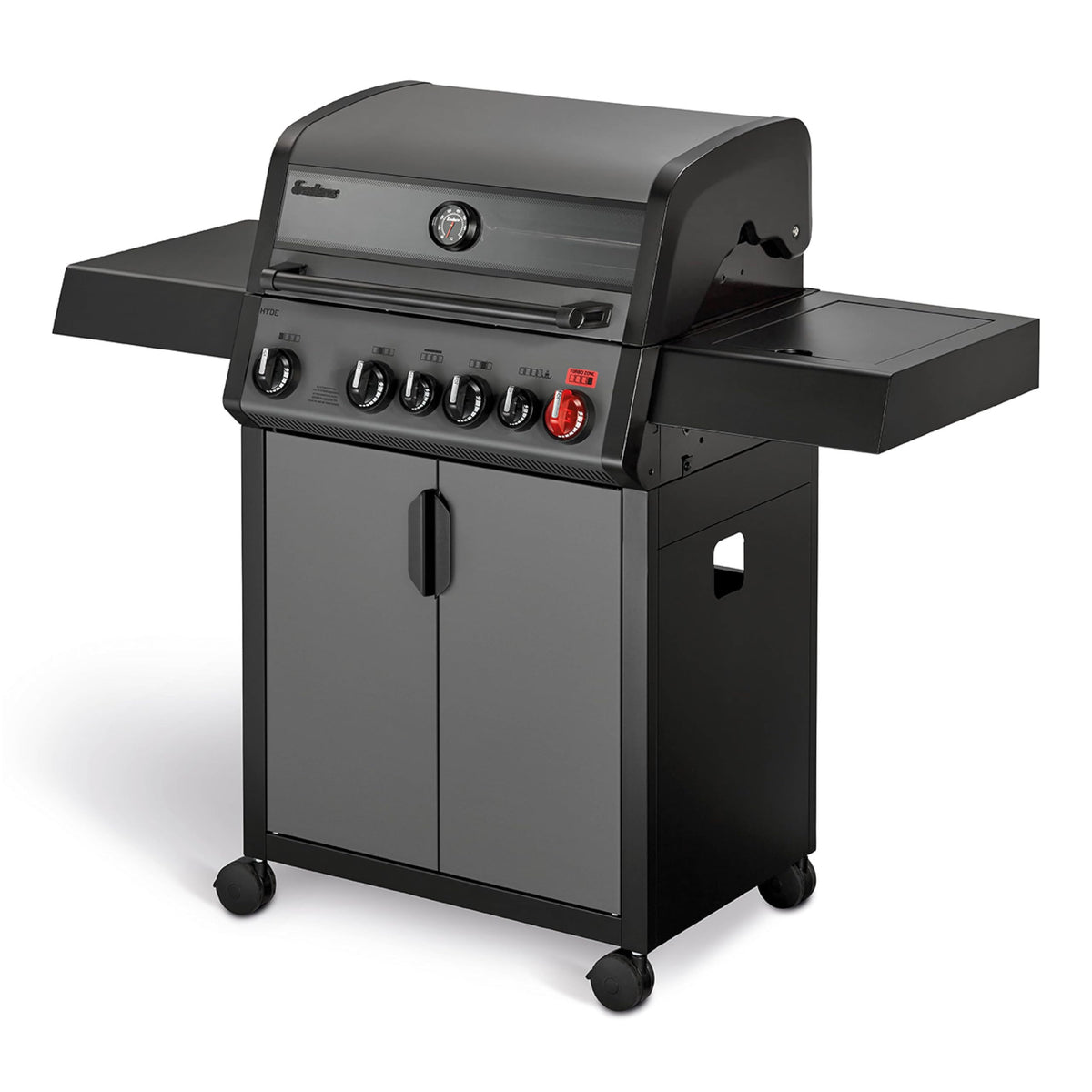 Enders® Gasgrill HYDE 6 SIKR Turbo, 6 Brenner aus Edelstahl für kraftvolles direktes und indirektes Grillen, 800 °C TURBO ZONE™, SWITCH GRID™, Infarot-Backburner und Seitenkocher, #8044