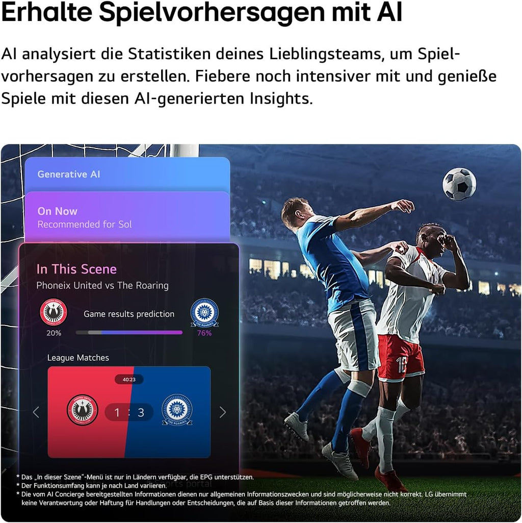 LG 65QNED7EB3C TV 65 Zoll, 1650 Mm, 4K QNED Mini LED AI, α7 Gen9 Prozessor, webOS 26, 60Hz, VRR, Modelljahr 2026