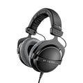 Beyerdynamic DT 770 PRO Over-Ear Studio Headphones in Black Closed design, wired for professional recording and monitoring. | Closed design, 80 ohm impedance, bass reflex system, velour ear pads, interchangeable parts, made in Germany
