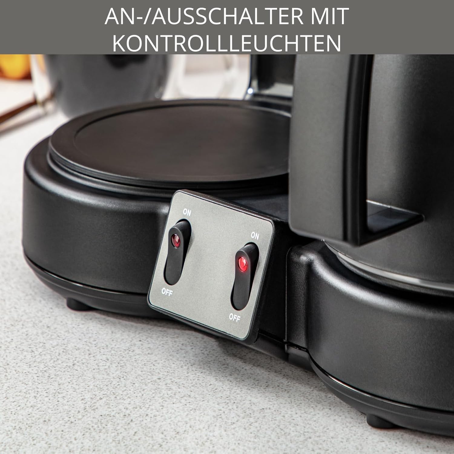KRUPS Duothek Thermo Filterkaffeemaschine, zwei separate Isolierkannen und Brühvorgänge, sehr gute Isolierleistung, Ein-und-Aus-Schalter mit Kontrolleuchten, 2 x 8 Tassen, Schwarz, KT8501