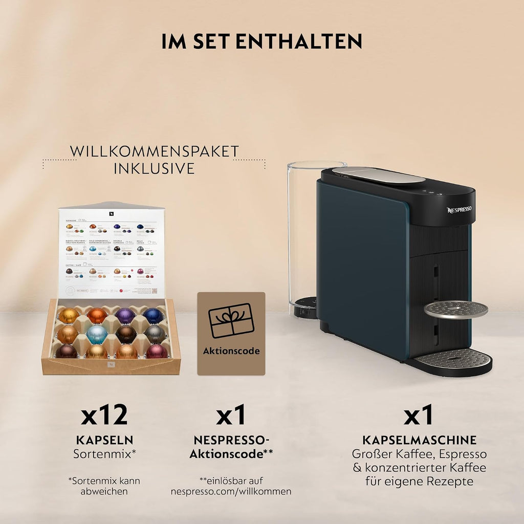 NESPRESSO KRUPS Vertuo Up Blau Kapselmaschine XN9404