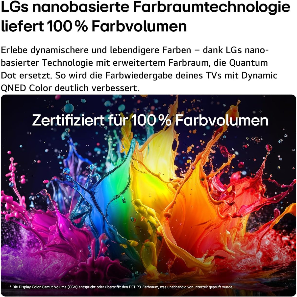 LG 65QNED7EB3C TV 65 Zoll, 1650 Mm, 4K QNED Mini LED AI, α7 Gen9 Prozessor, webOS 26, 60Hz, VRR, Modelljahr 2026