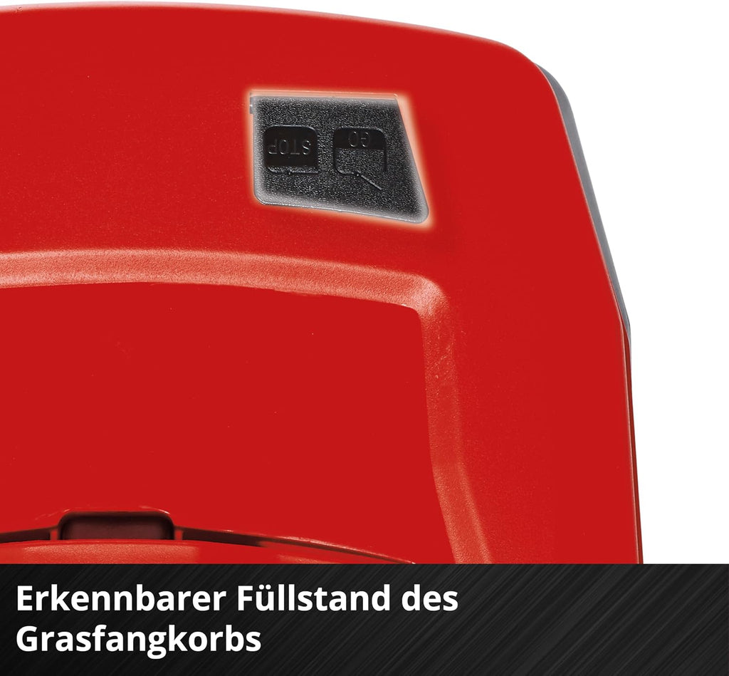 Einhell Akku-Rasenmäher RASARRO 36/42 Kit Power X-Change (36 V, 42 cm Schnittbreite, bis 550 m², Brushless, Mulchfunktion, 50L Fangkorb, inkl. 2X 4,0 Ah Akkus + Ladegerät)