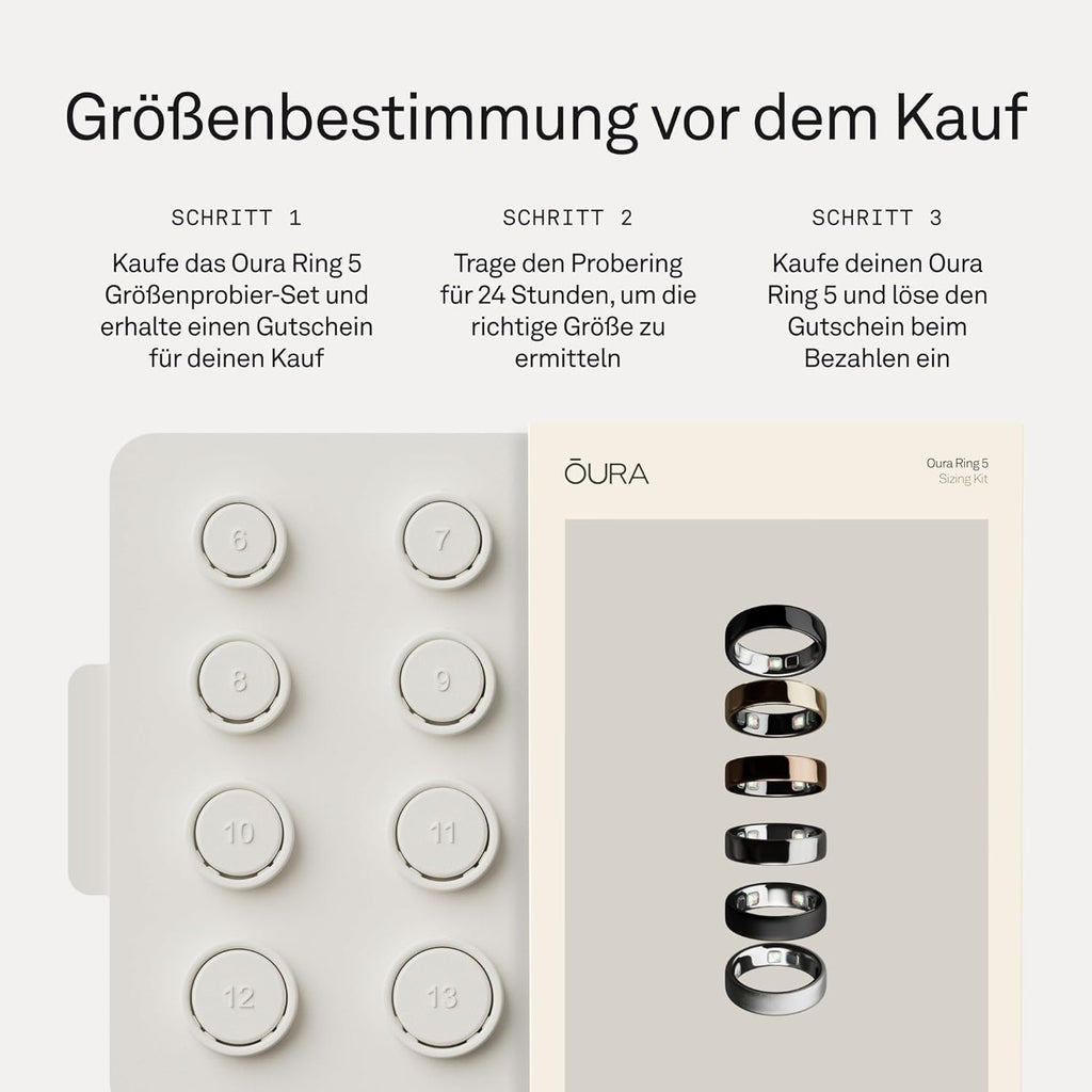 OURA Ring 5 Gold - Size 8 - Find Your Ring Size