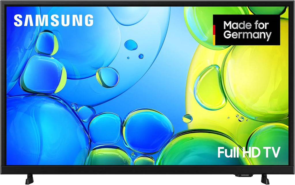 Samsung Full HD F6009F 32 Zoll (81 cm) LED Flachbildfernseher, PurColor-Technologie, HDR, Object Tracking Sound Lite, Knox Security, One UI Tizen, Smart TV, Unbegrenzt kostenlose Inhalte
