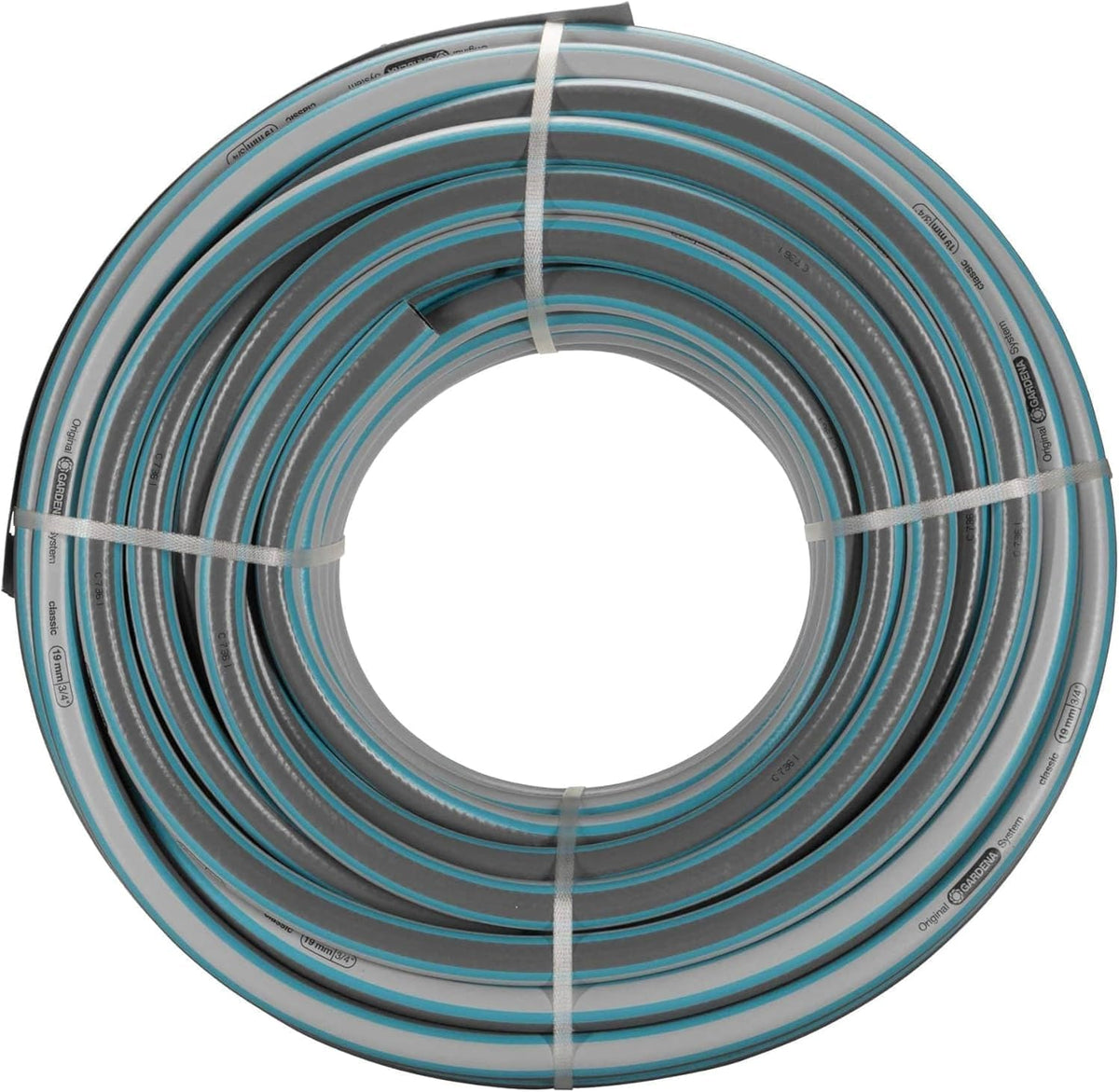 Gardena Classic Schlauch 19 mm (3/4 Zoll), 50 m: Universeller Gartenschlauch aus robustem Kreuzgewebe, 22 bar Berstdruck, UV-beständig, ohne Systemteile, 12 Jahre Garantie, verpackt (18025-20)