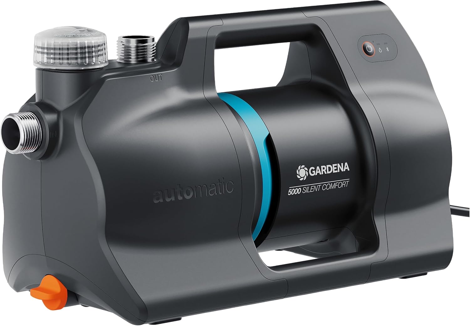 Gardena Haus- & Gartenautomat 5000 SilentComfort Pumpen: App-Steuerung*, 36% weniger Stromverbrauch**, Silent Technologie, Regen- und UV-geschütztes Gehäuse (09072-20)