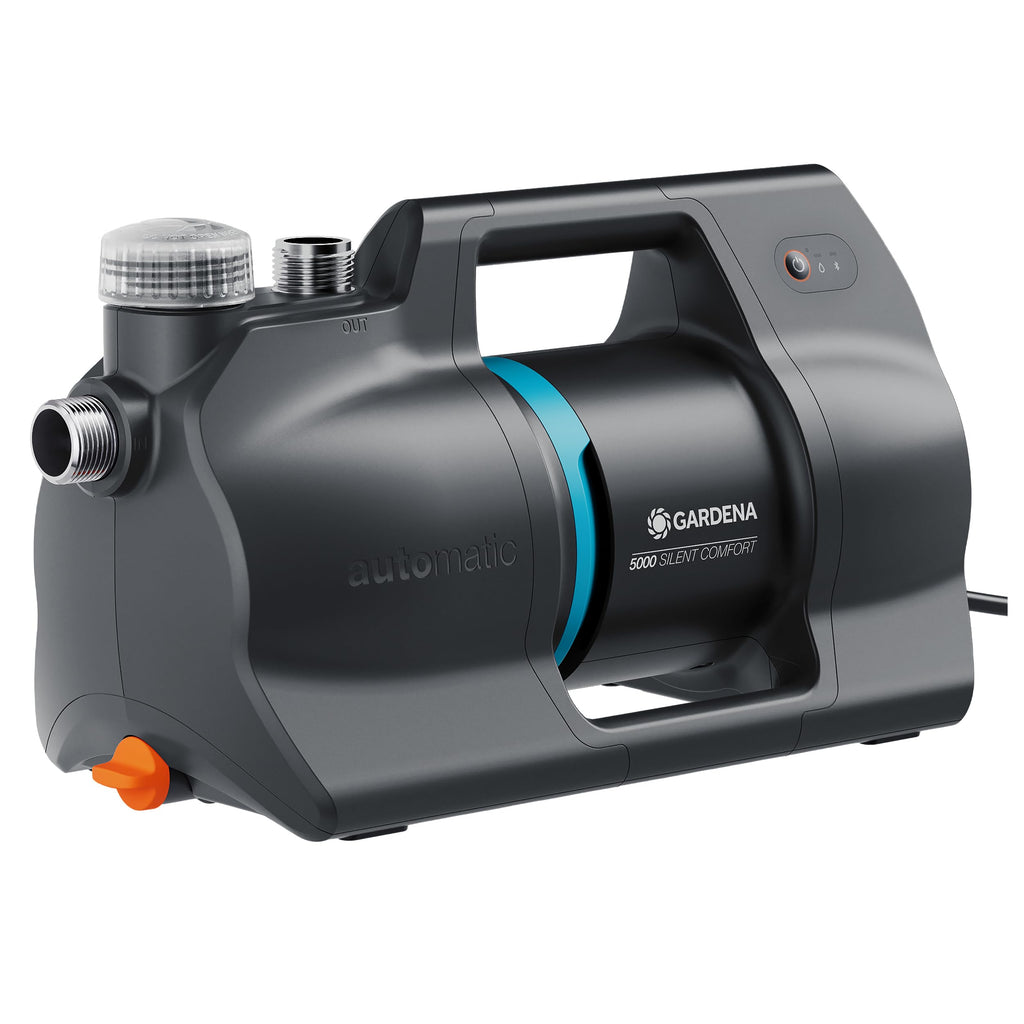 Gardena Haus- & Gartenautomat 4600 Silent Pumpen: Automatisierte Bewässerung und Hauswasserversorgung, 25% weniger Stromverbrauch*, Silent Technologie (09070-20)