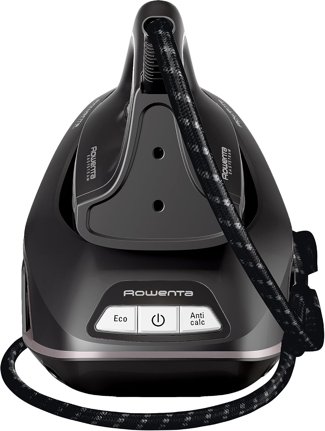 Rowenta VR5120 Easy Steam Dampfbügelstation, 2400 Watt, 110 g/Min. variabler Dampf, 210 g/Min. extra Dampfstoß, schnellaufheizend, 1,4 L Wassertank, Antikalk-System, Eco-Modus, Zimt/Schwarz
