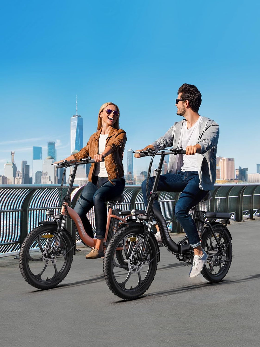 MilePort 1 Elektrofahrrad Für Erwachsene, 250W Klappbares Elektrofahrrad Mit 36V 13AH Abnehmbarem Akku, Geschwindigkeit 25KM/H und Reichweite 100KM, 20„* 3.0“ Fetter Reifen E-Bikes Für Stadtpendler