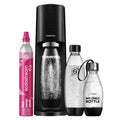 SodaStream TERRA Wassersprudler – Quick Connect CO2, 3x KST Plastikflasche 1L, Schwarz