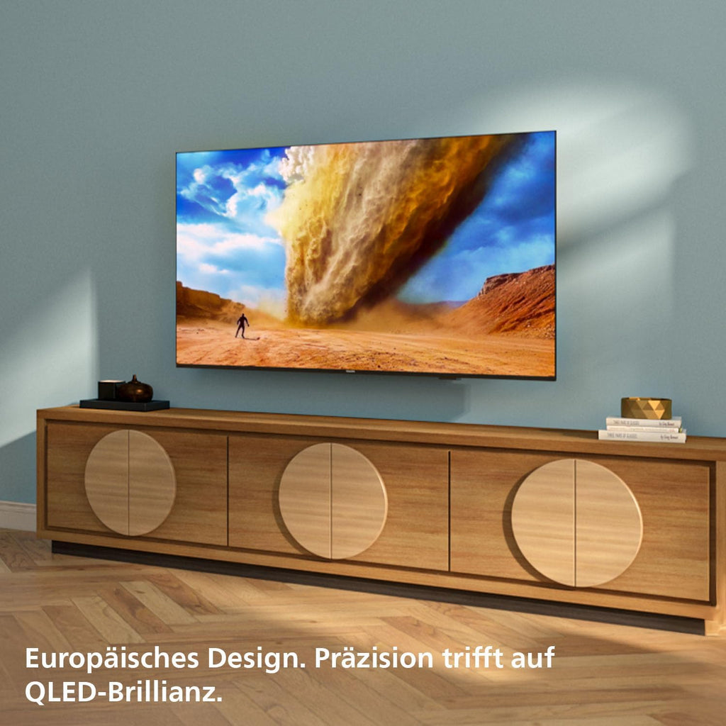 Philips 55PUS7800 4K QLED Smart TV - 55 Zoll Display mit Pixel Precise Ultra HD, Titan OS Plattform und Dolby Atmos Sound - Funktioniert mit Alexa und Google Sprachassistent