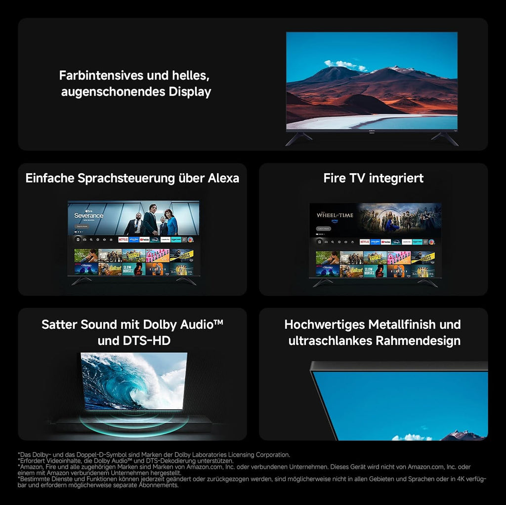 Xiaomi TV F 32, 32" HD Smart TV Fire OS7 Triple Tuner L32MB-FAEU