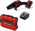 Einhell Akku-Astkettensäge GE-PS 18/15 Li BL Kit Power X-Change (18 V, Brushless, 12,5 cm Schnittlänge, werkzeugloser Schwert-/Kettenwechsel, inkl. 2,5 Ah Akku, Ladegerät, E-Case S-F)