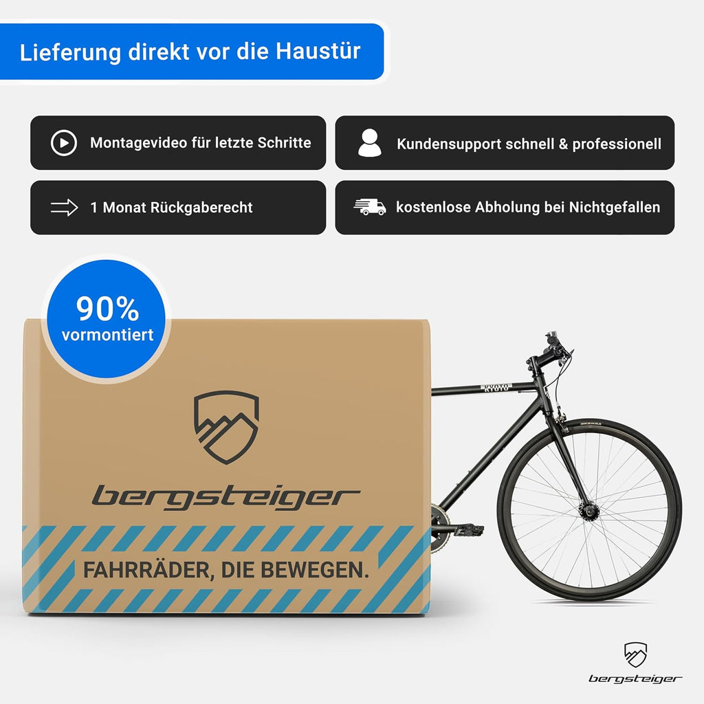 Bergsteiger Kyoto 28 Zoll Singlespeed Fixie Urban Bike Alurahmen
