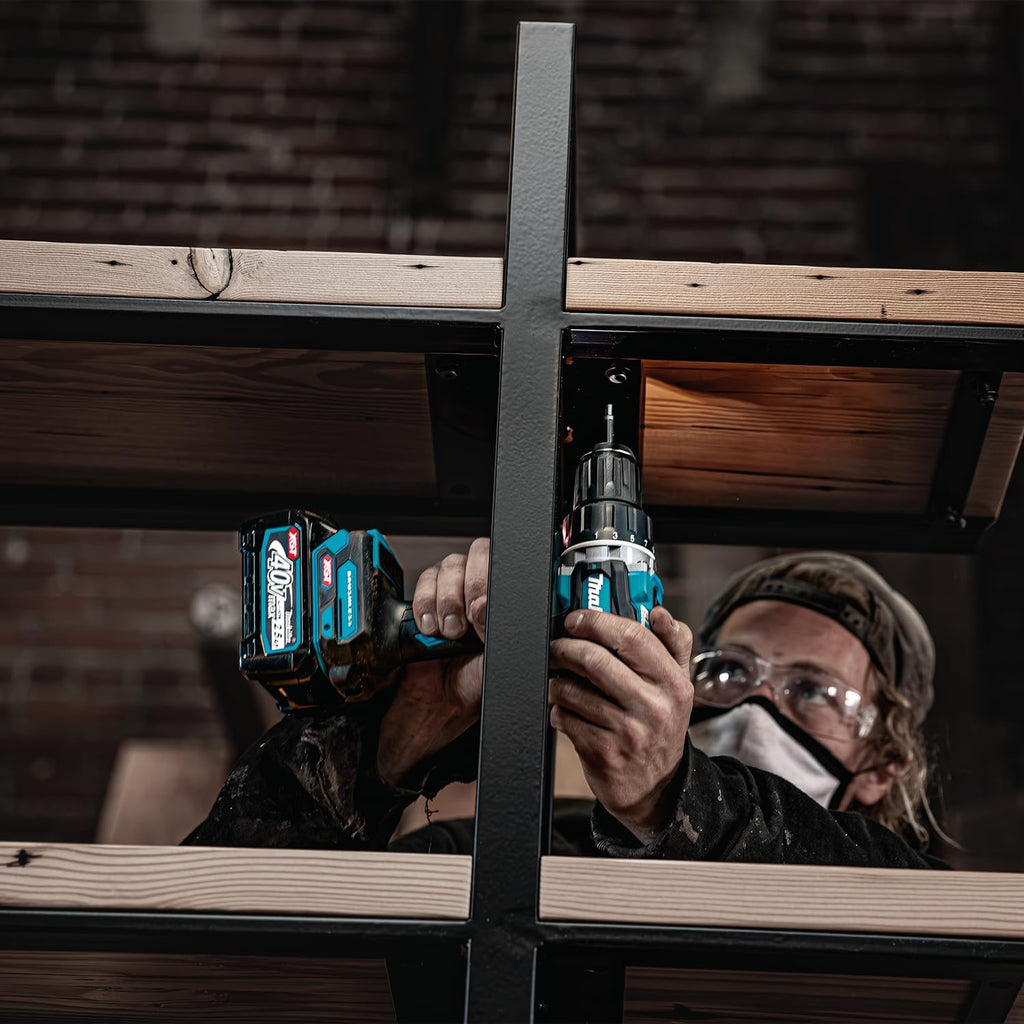 Makita DF002GA202 Akku-Bohrschrauber 40V max. / 2,0 Ah, 2 Akkus + Ladegerät im MAKPAC, Petrol