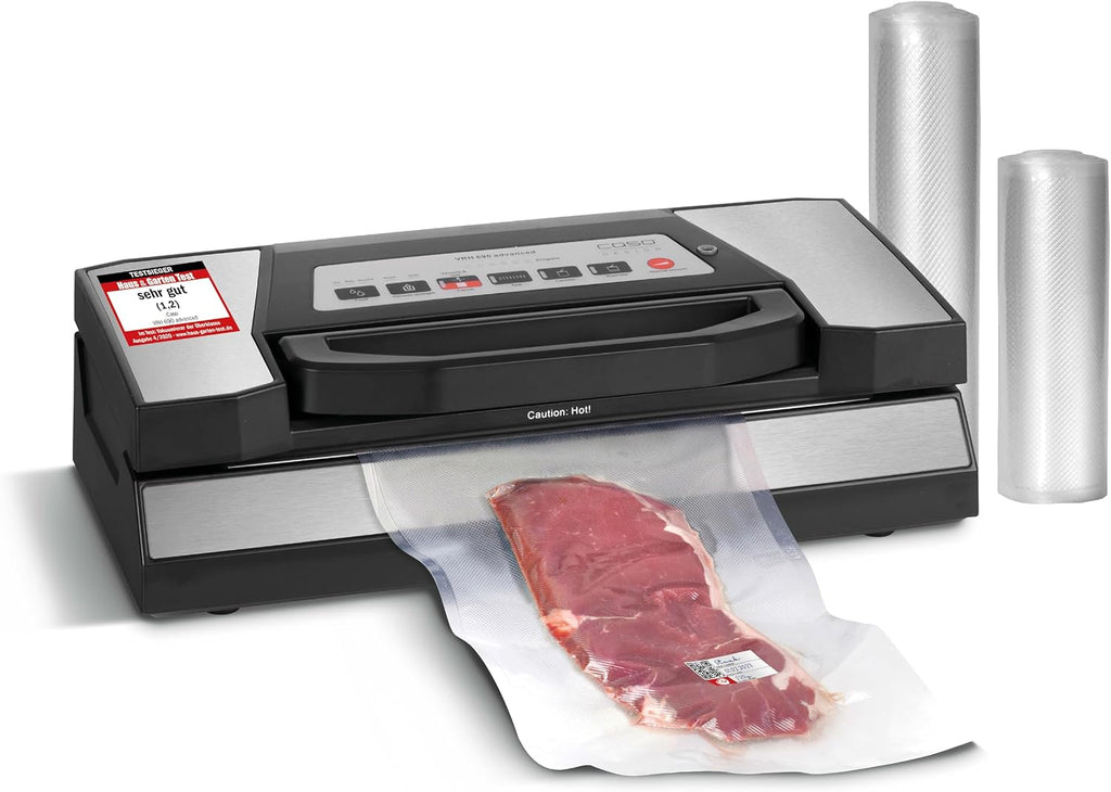 CASO Advanced Vacuum Sealer - Film Sealing Device - Extend the Shelf Life of Your Food - Ideal For Portioning and Storing Food