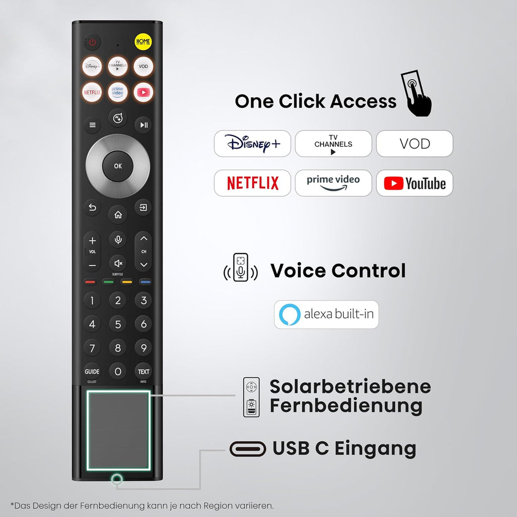 Hisense 65UR8DS Fernseher 65 Zoll, 4K UHD, RGB Mini LED, Smart TV, 180Hz, Hi-View AI Engine RGB, Dolby Vision.Atmos, AI RGB Lichtsensor, AI 4K Upscaler, AMD FreeSync Premium Pro, Tuned by Devialet